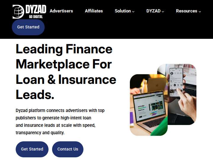 Dyzad website preview
