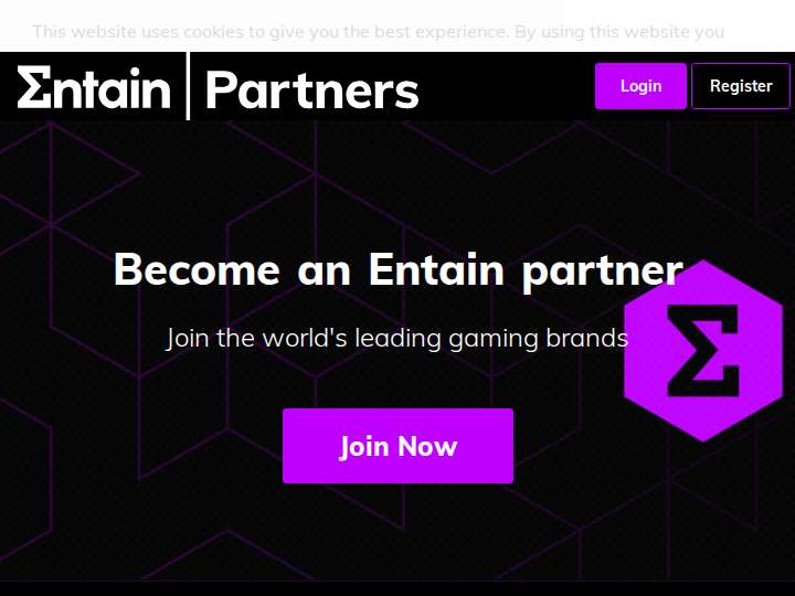 Entain Partners website preview
