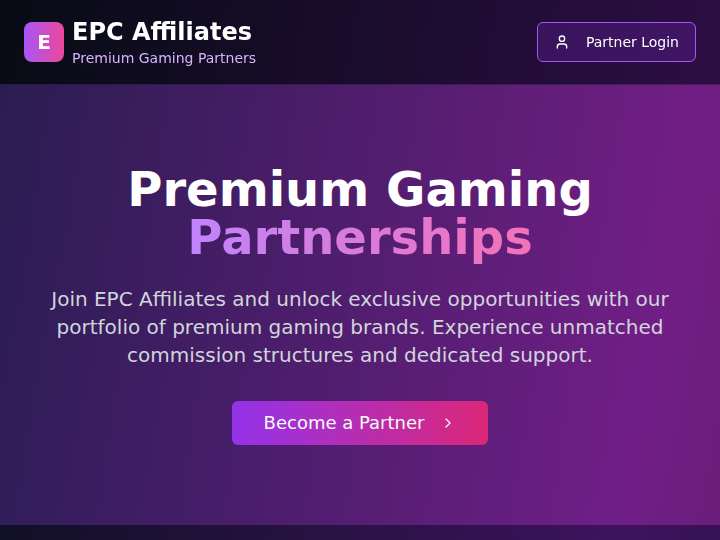 EPC Affiliates website preview