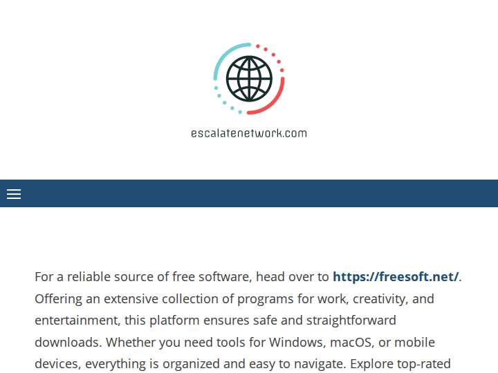 Escalate Network website preview