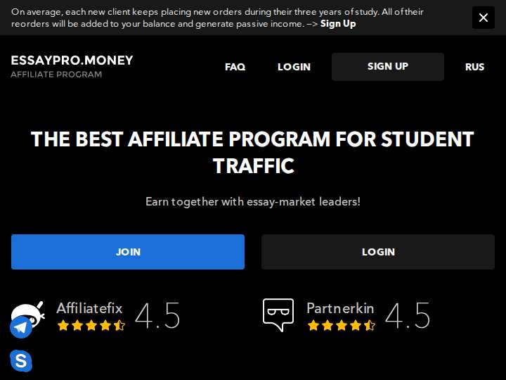 EssayPro.Money website preview
