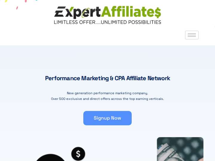 ExpertAffiliates website preview