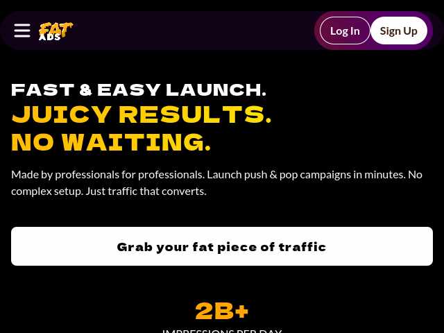 FatAds website preview
