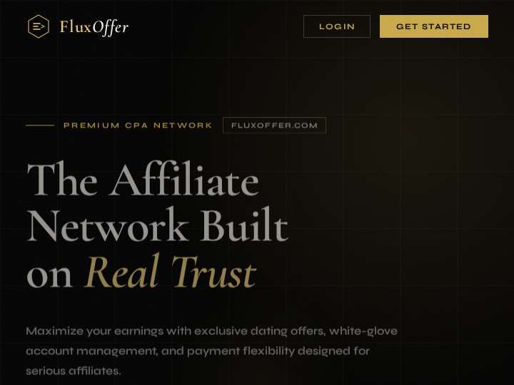 FluxOffer website preview