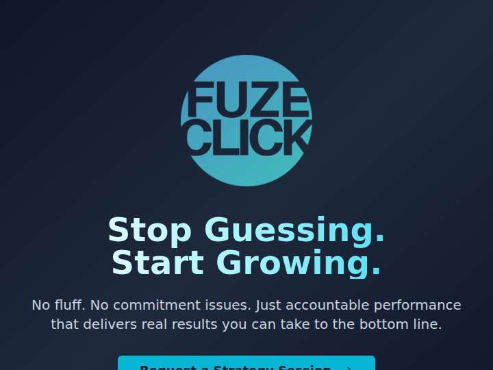 FuzeClick website preview