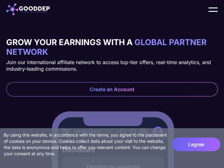 GoodDep website preview