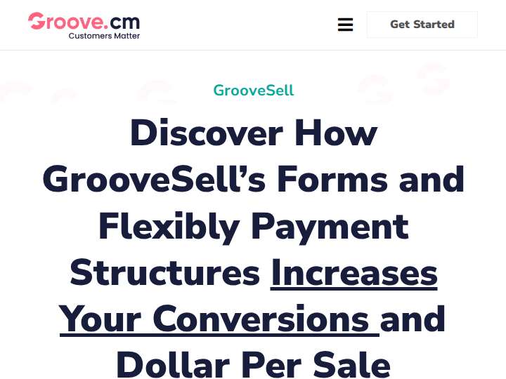 GrooveFunnels website preview