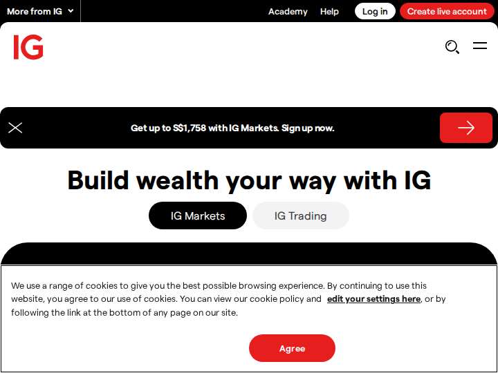 IG Affiliate Program website preview