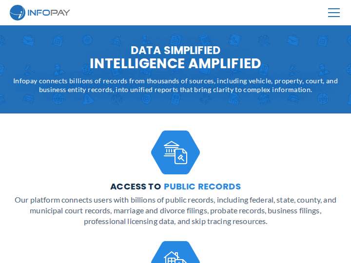 InfoPay website preview