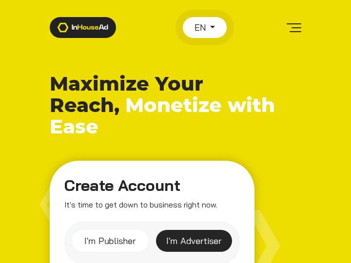 InHouseAd website preview
