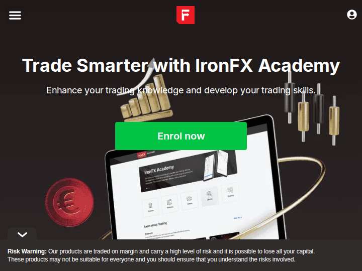 IronFX Affiliates website preview