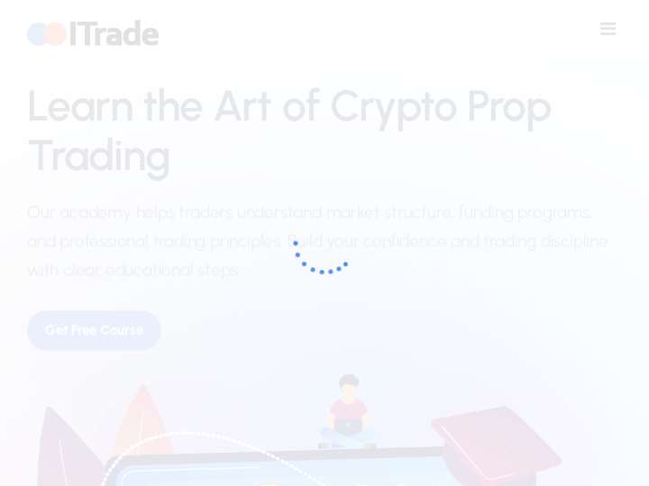 Itrader Affiliates website preview
