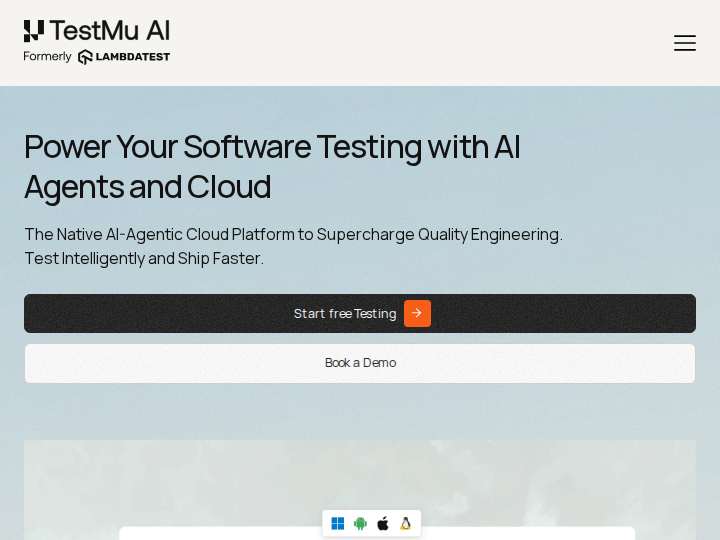 LambdaTest Affiliate Program website preview