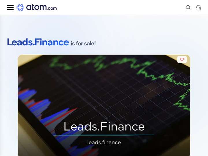 Leads.Finance website preview
