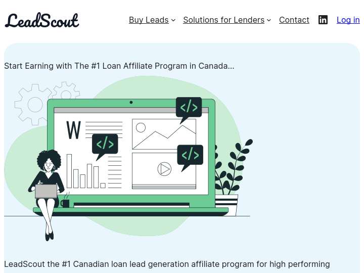 LeadScout website preview