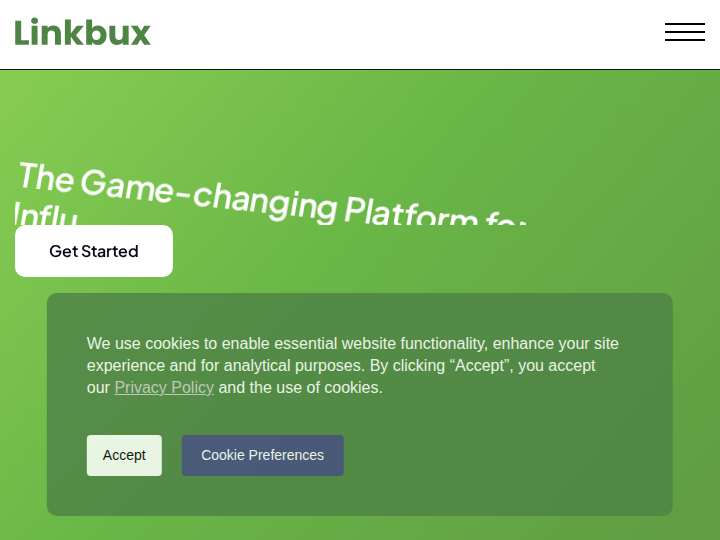 Linkbux website preview