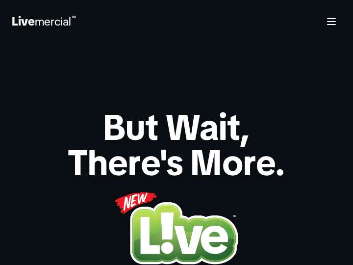Livemercial Network website preview