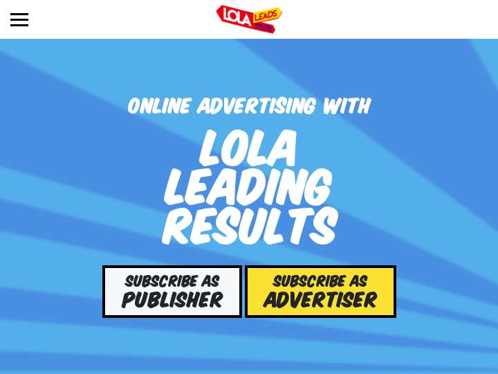 Lola Leads website preview