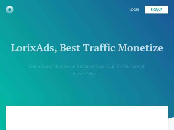 LorixAds website preview