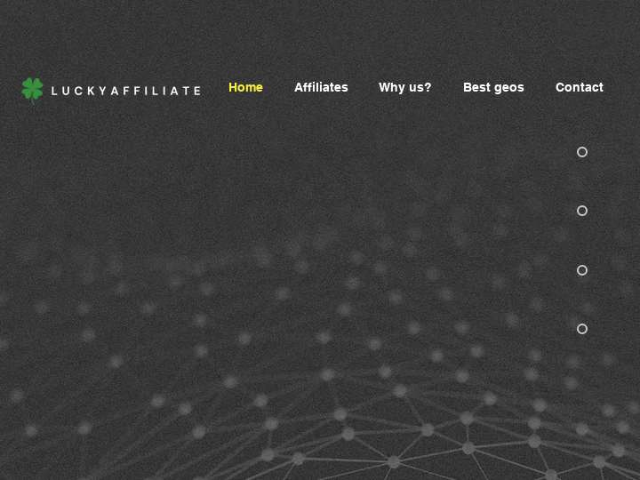 Lucky Affiliate website preview