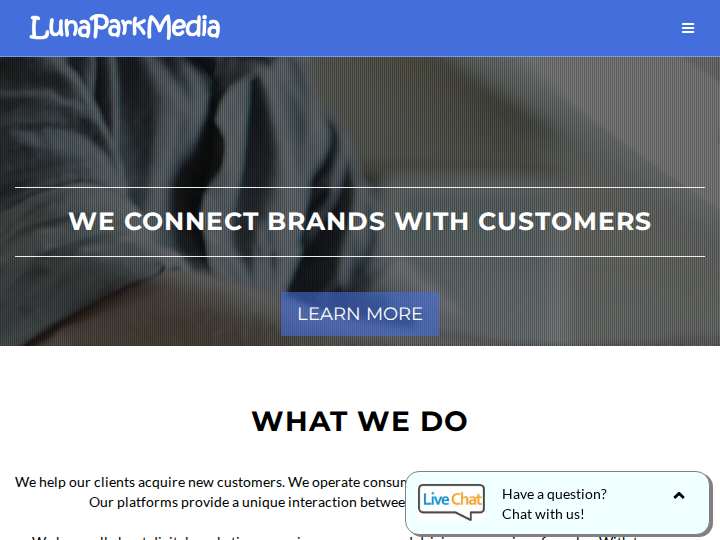 Luna Park Media website preview