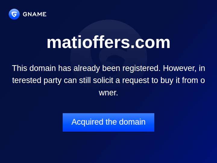 Mati Offers website preview