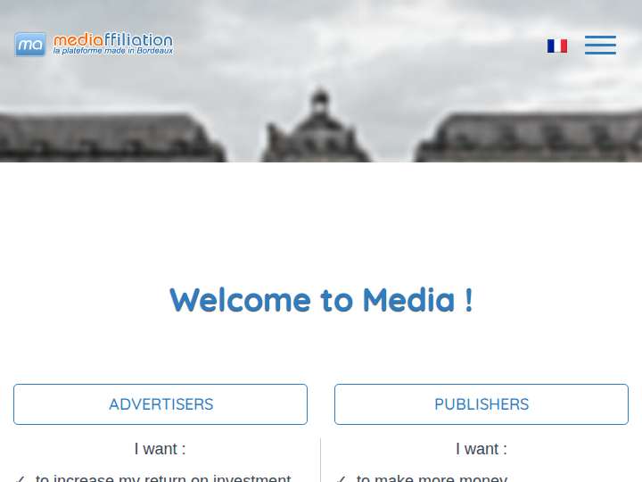 Mediaffiliation website preview