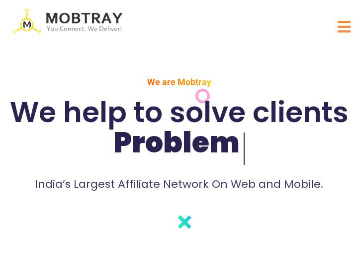 MobTray website preview