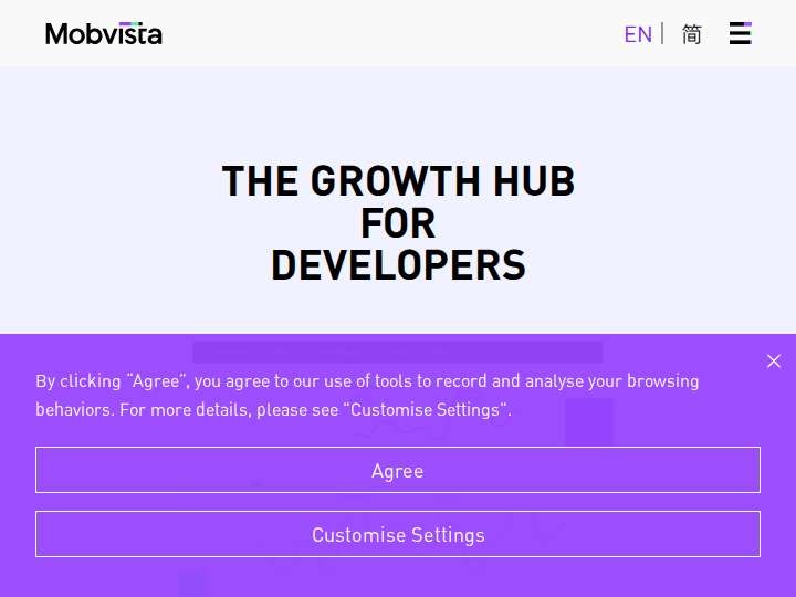 Mobvista website preview