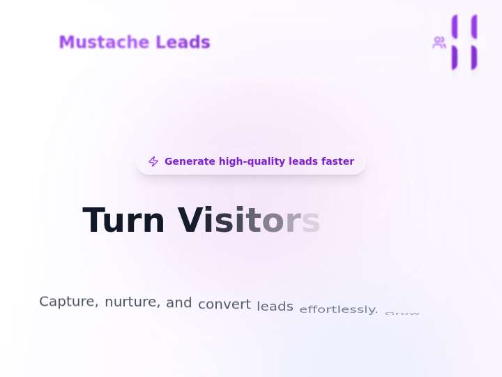 Moustache Leads website preview
