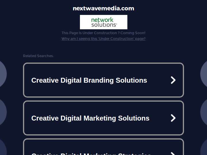 NextWave Media website preview