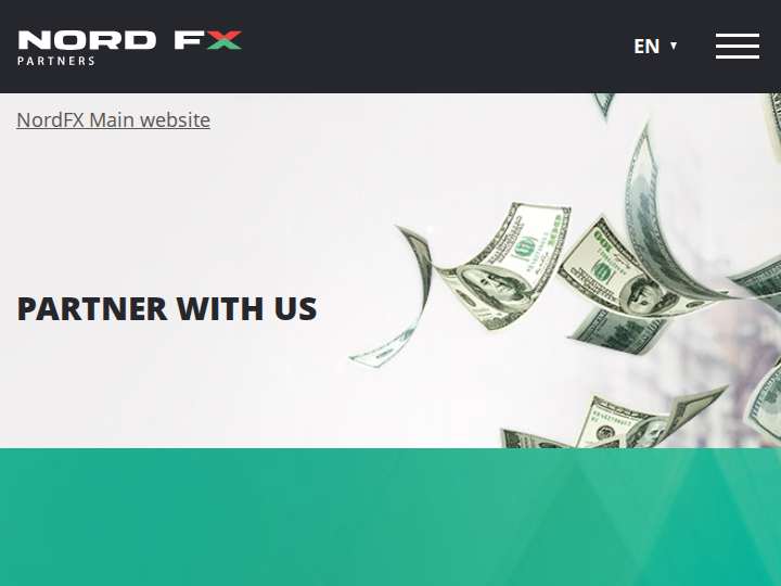 NordFX Partners website preview