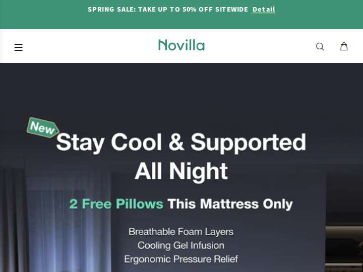Novilla Affiliate Program website preview