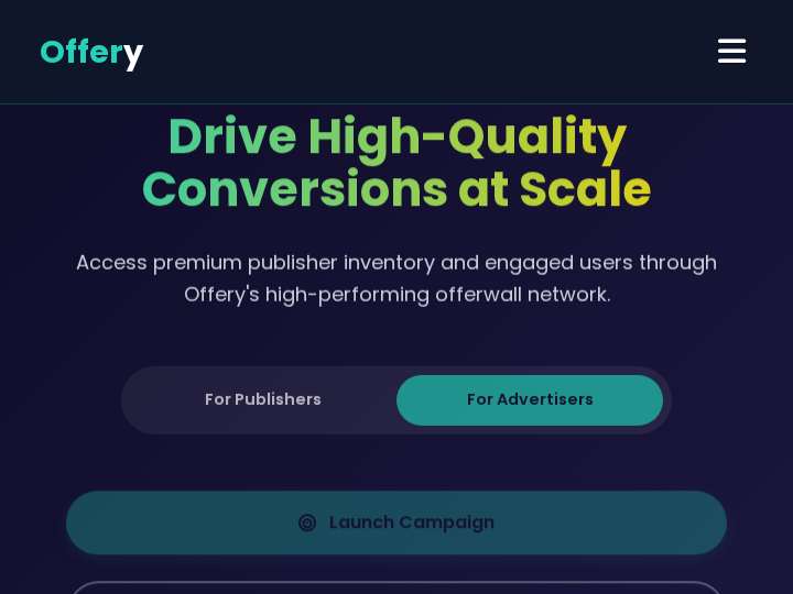 Offery website preview