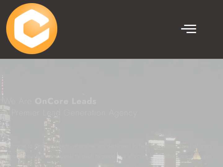 OnCore Leads website preview