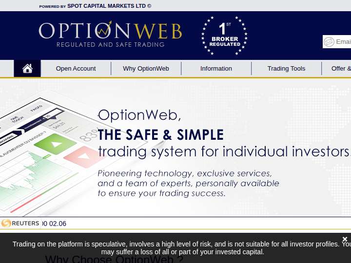 Optionweb Affiliate Club website preview
