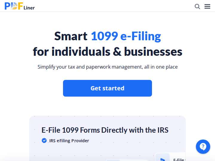 PDFLiner Affiliate Program website preview