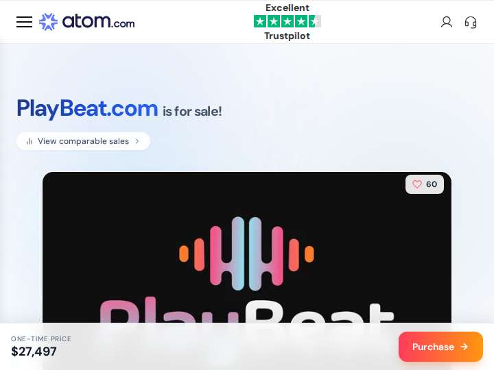 Playbeat website preview