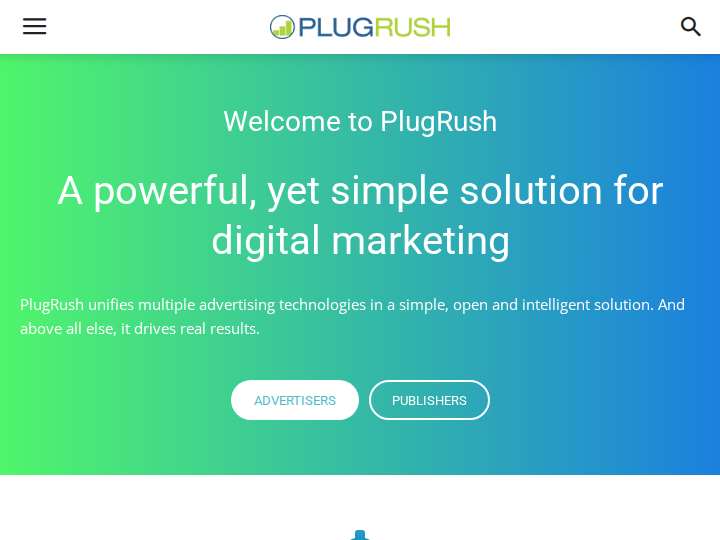 PlugRush website preview
