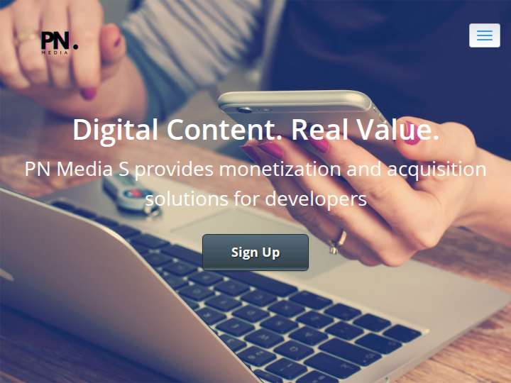 PNmedias website preview
