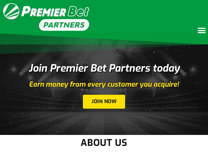 PremierBet Partners website preview