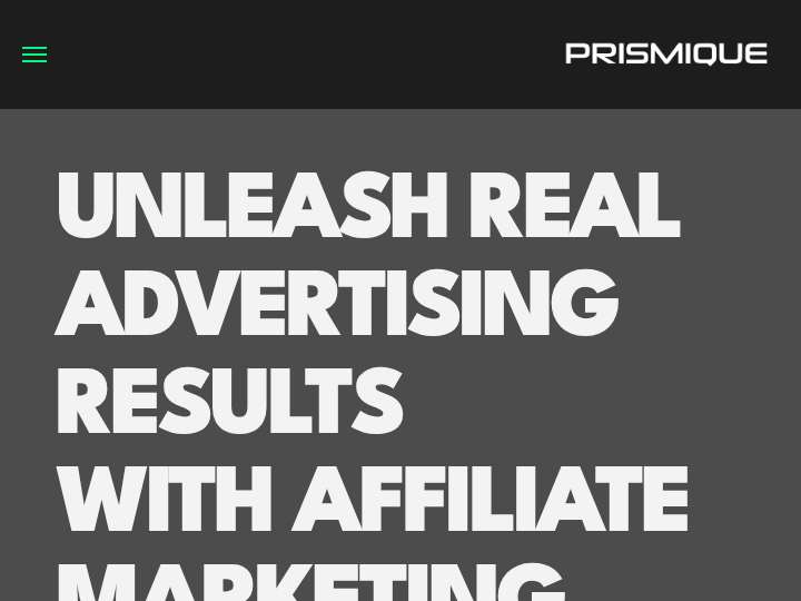 Prismique Network website preview