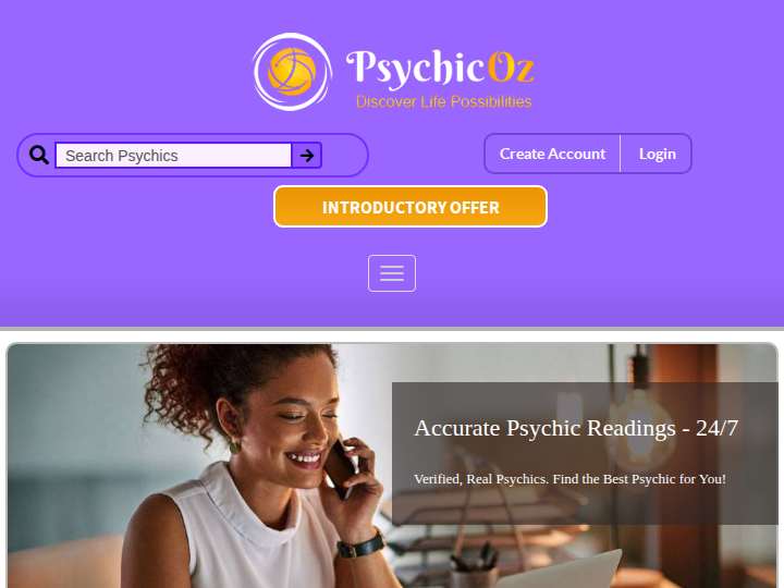 PsychicOz Affiliate Program website preview