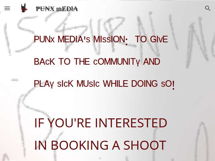 PUNX Media website preview