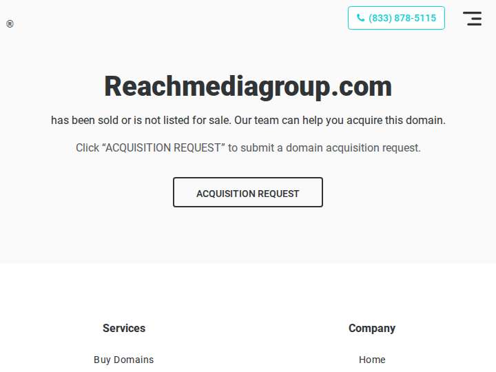 Reach Media Group website preview