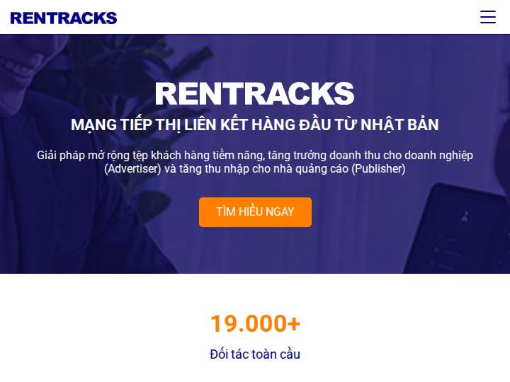 Rentracks website preview