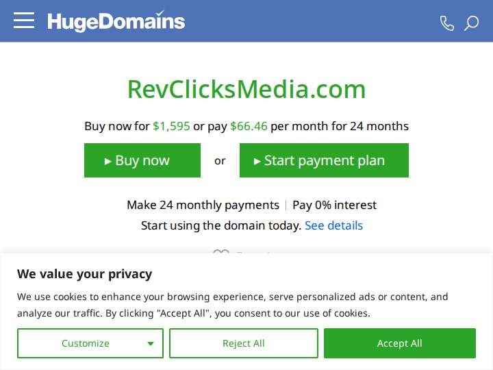 RevClicksMedia website preview