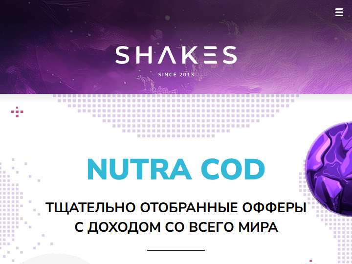 Shakes.pro website preview