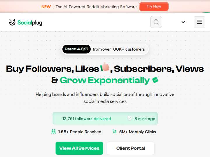 Socialplug Affiliate Program website preview
