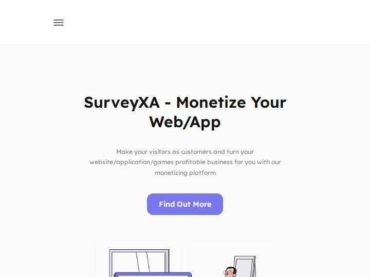 SurveyXa website preview
